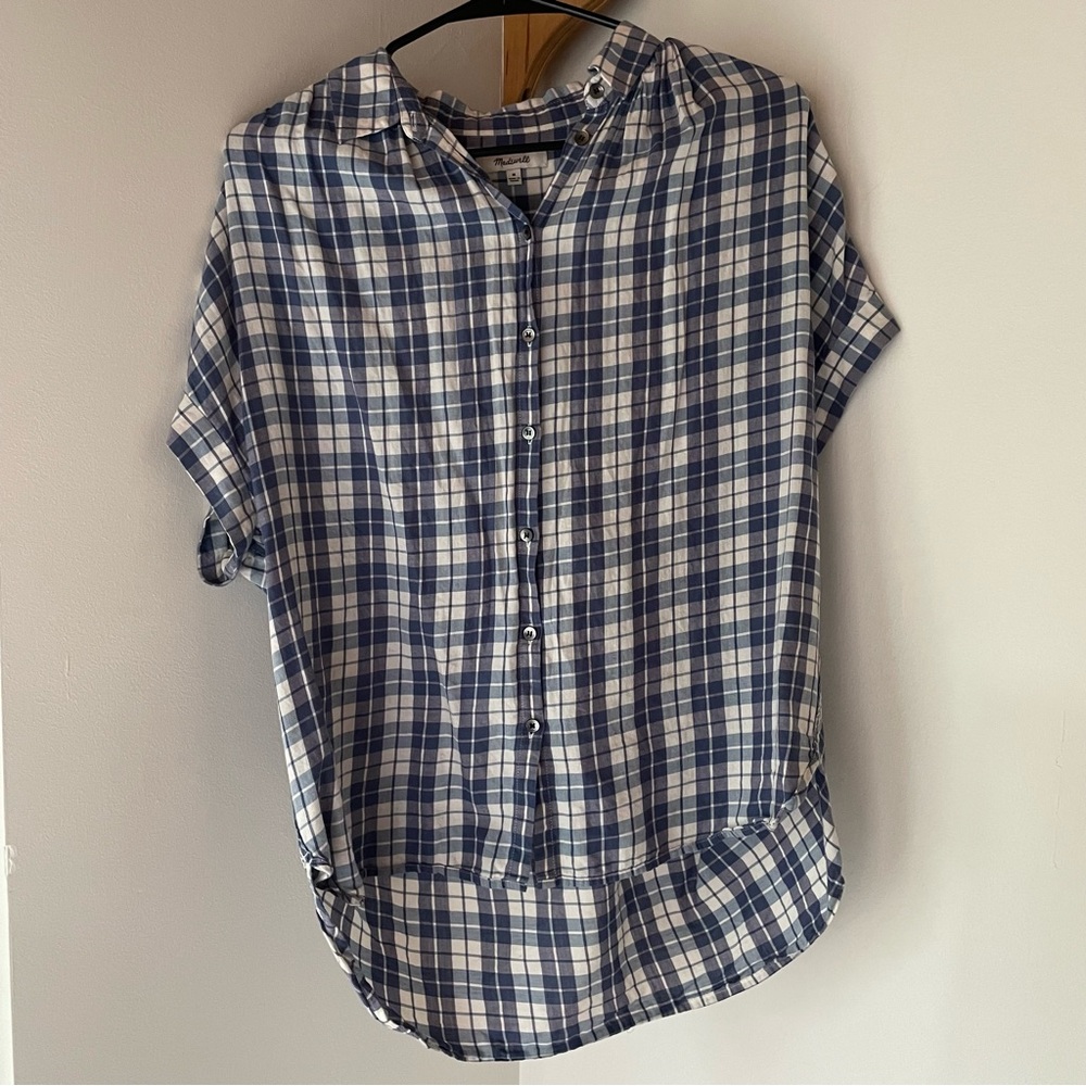 Madewell Gingham Central Shirt, Size M